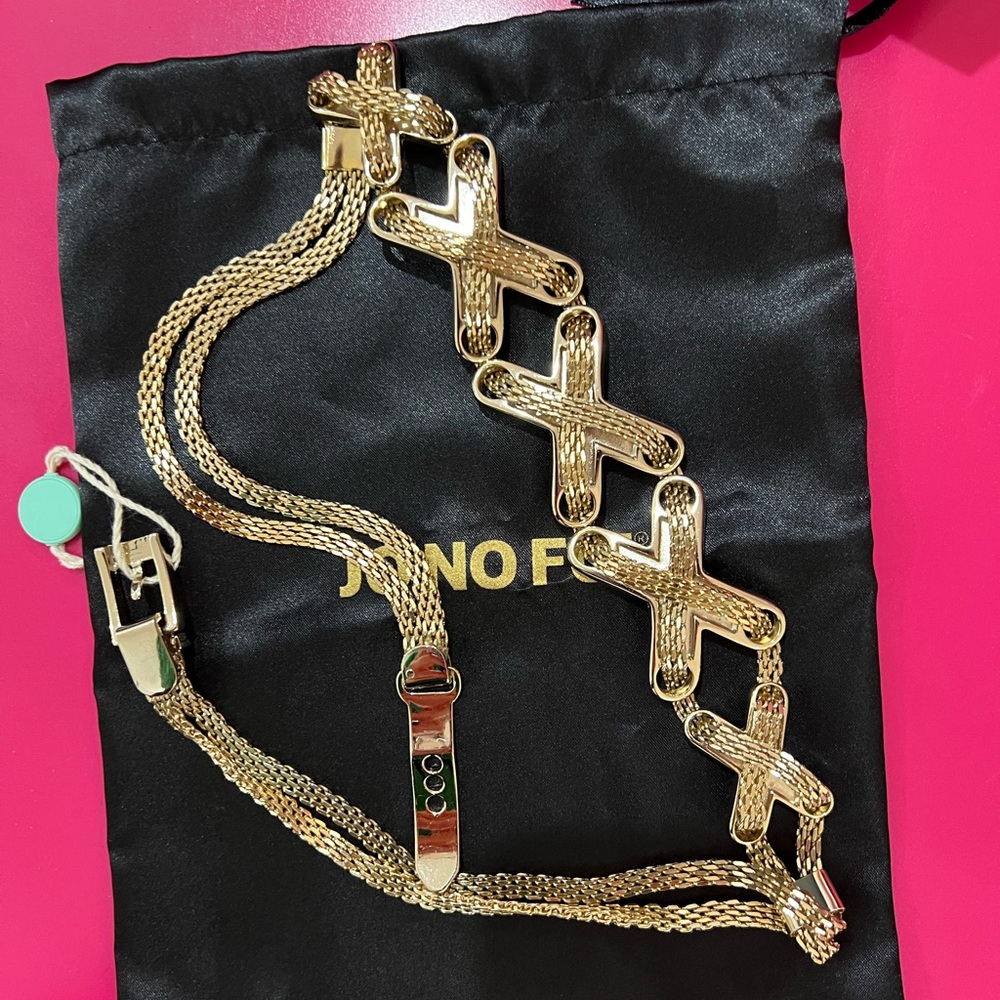 💎Gold Geometric Belt Accessory with Intricate Design💎 - Picture 4 of 4